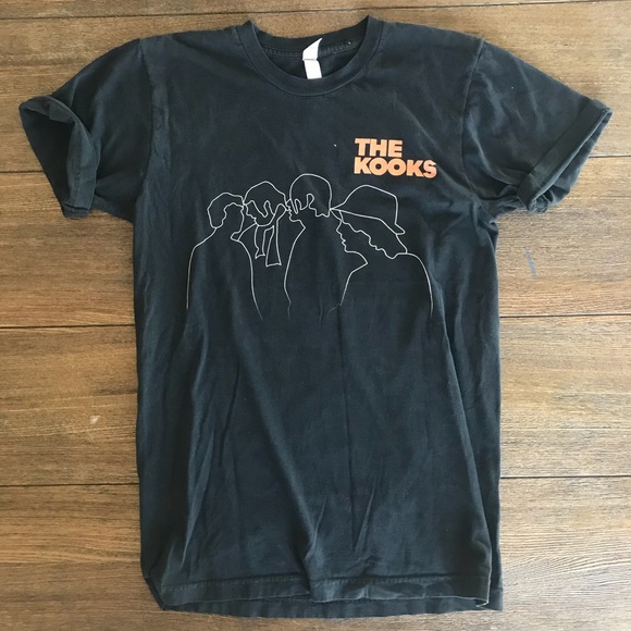 American Apparel Tops - The Kooks Faded Black Band Tee 2008 Tour
